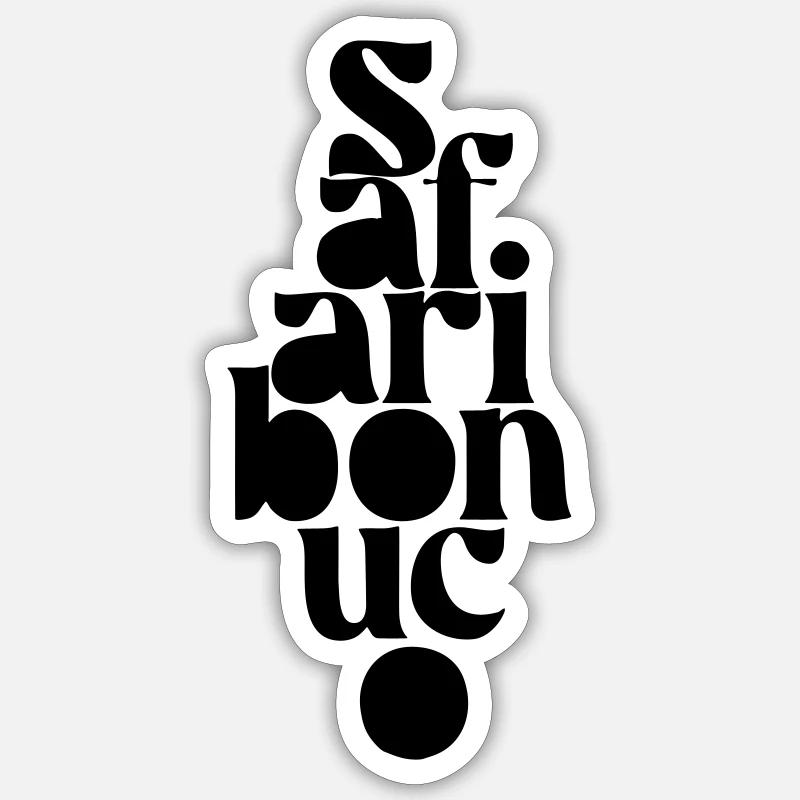 Jambala - Sticker Größe S (10 x 10 cm) - Mattweiß