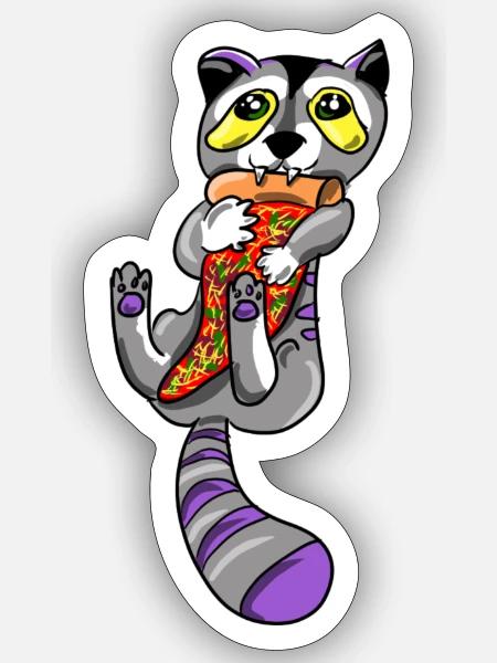 - Sticker size S (10 x 10 cm) - white matte