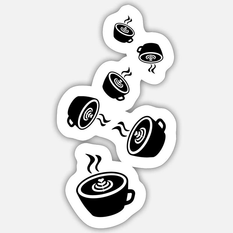 Coffee Icon Sticker size S (10 x 10 cm)