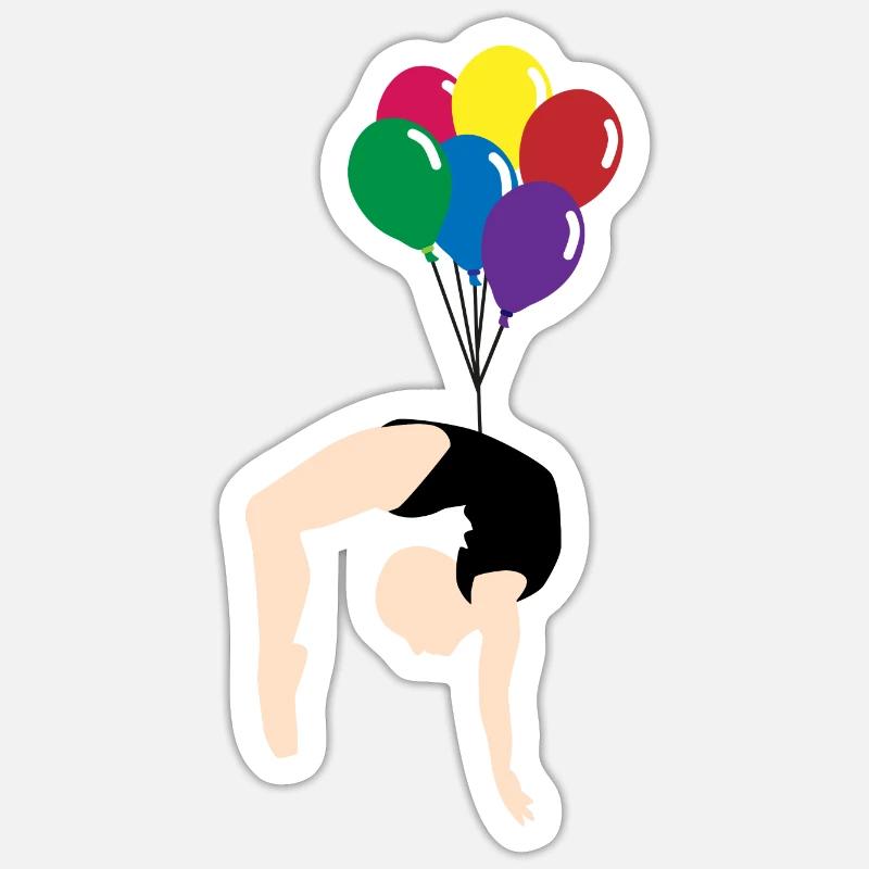 Balloon - Sticker taille S (10 x 10 cm) - blanc mat