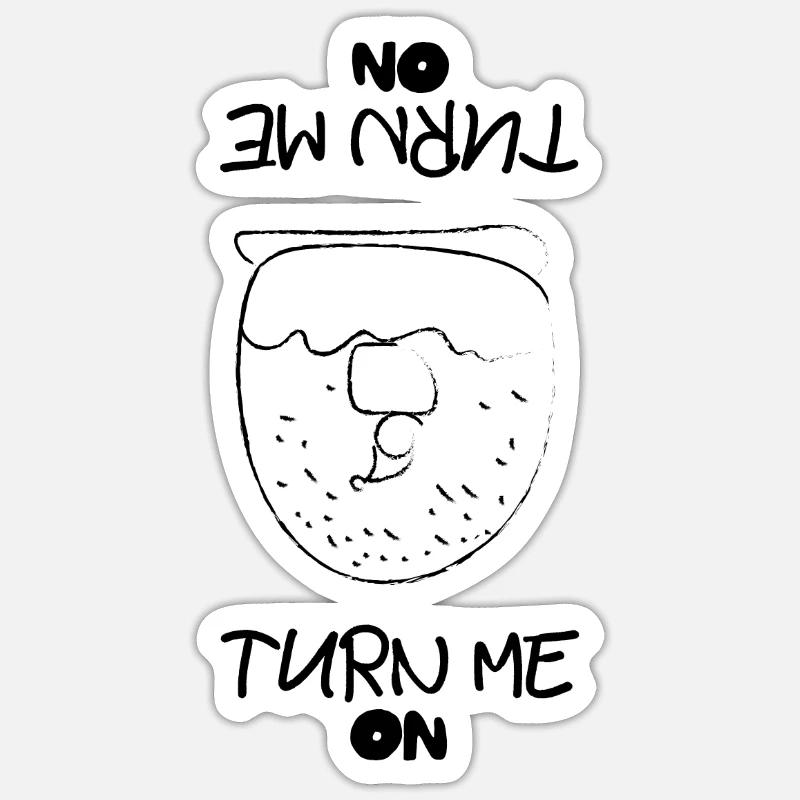 Snow Globe - Turn me on Sticker size S (10 x 10 cm)