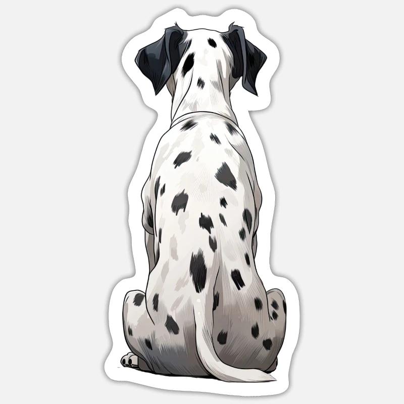 Dalmate Sticker taille S (10 x 10 cm)