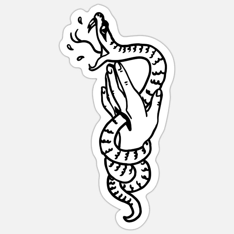 Serpent Sticker taille S (10 x 10 cm)