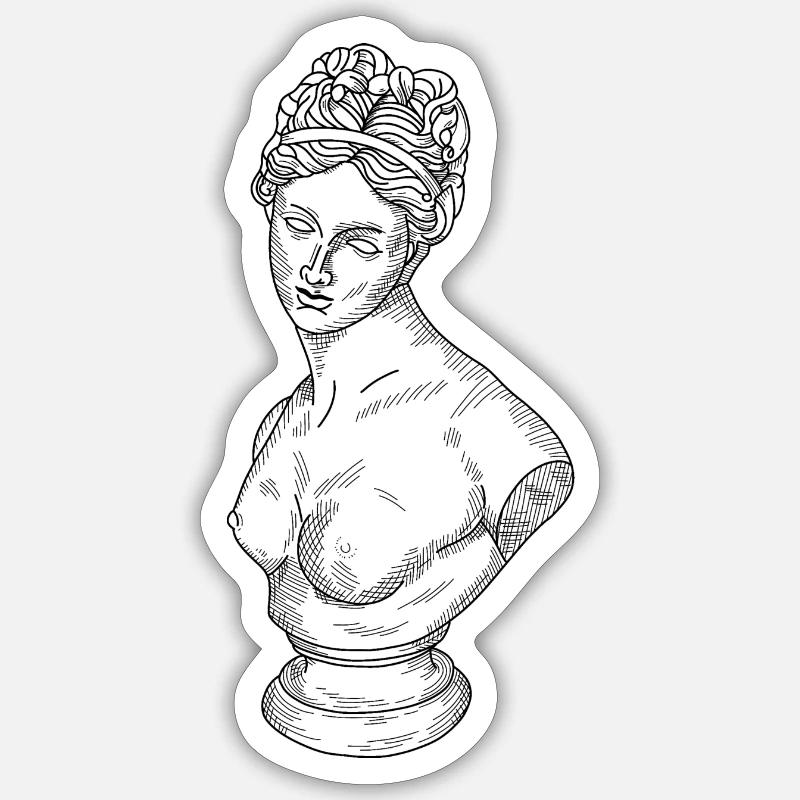 Buste Sticker taille S (10 x 10 cm)