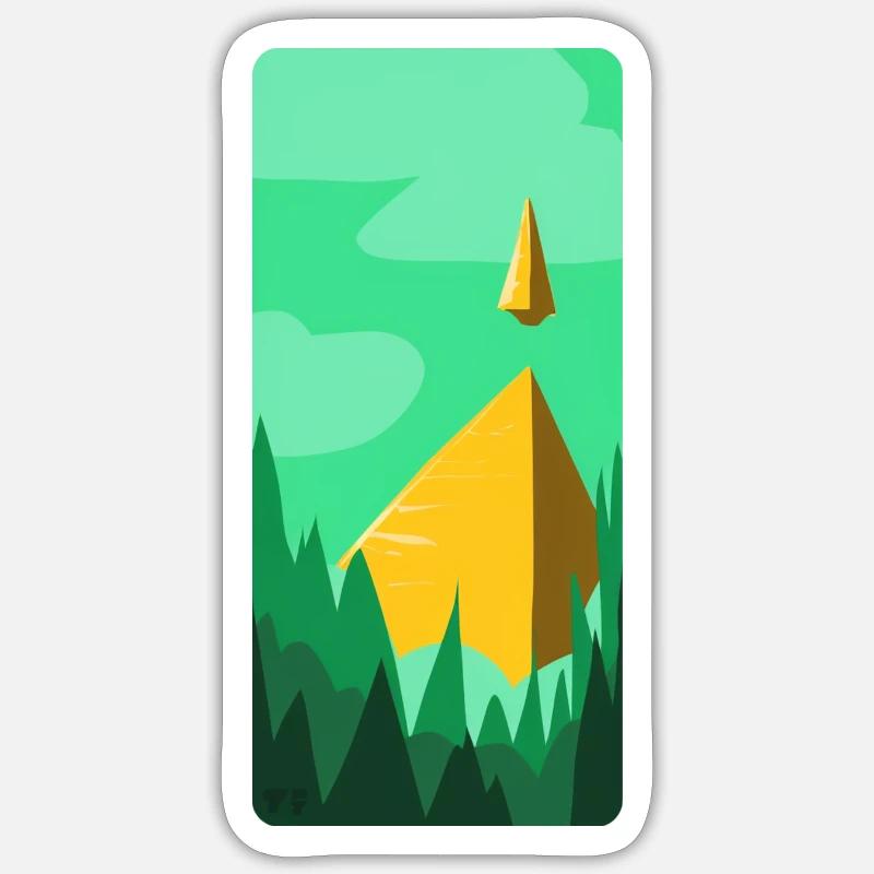 Multi-Pyramide Sticker Größe S (10 x 10 cm)