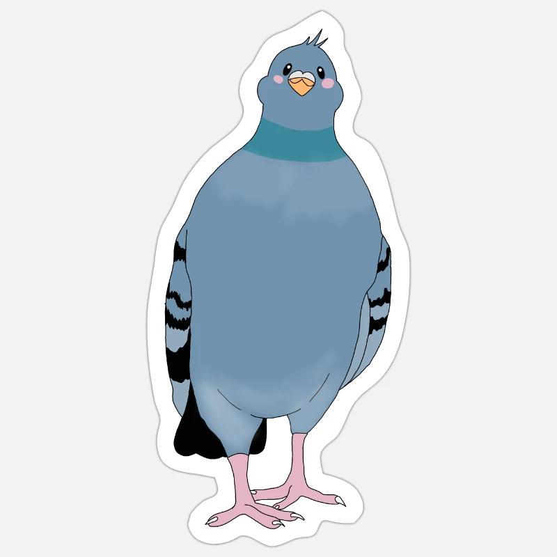 Colombe - Sticker taille S (10 x 10 cm) - blanc mat