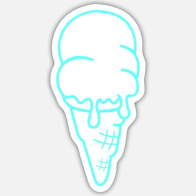 eis eiscreme Sticker Größe S (10 x 10 cm)