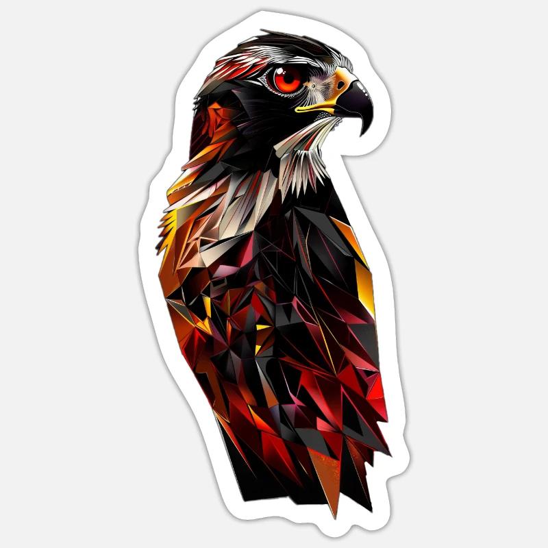 Faucon Sticker taille S (10 x 10 cm)