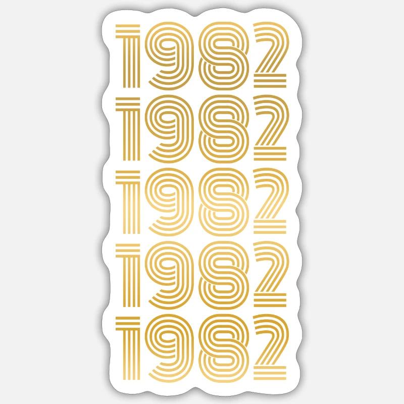 Amant 1982 - Sticker taille S (10 x 10 cm) - blanc mat