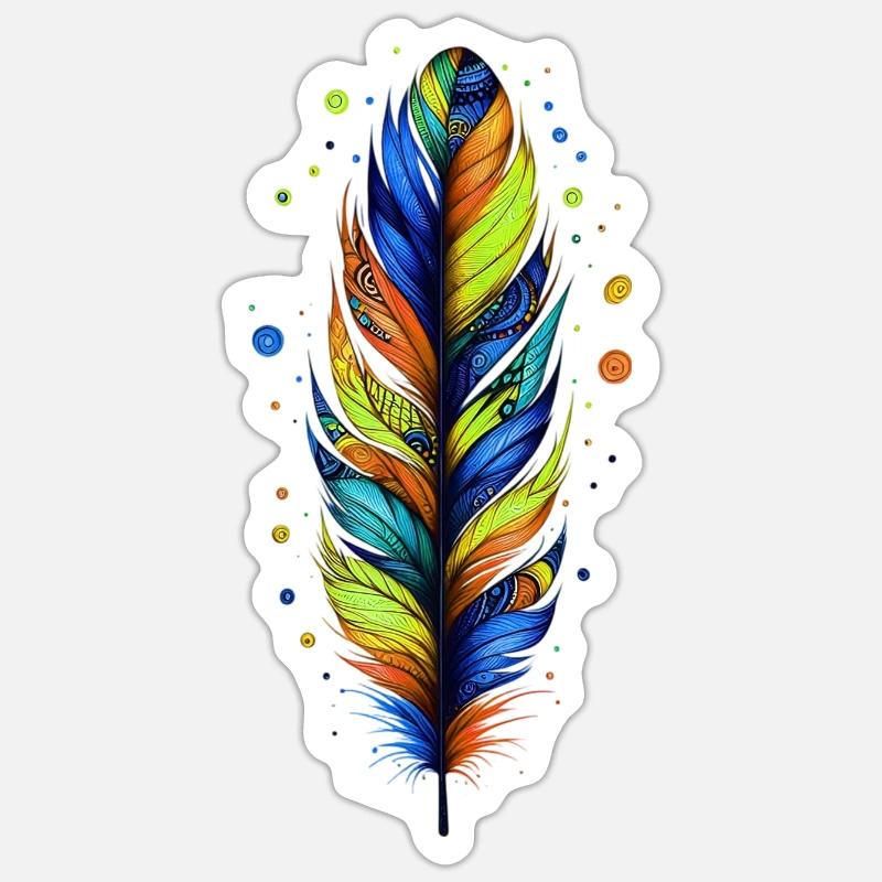 Feather Sticker size S (10 x 10 cm)