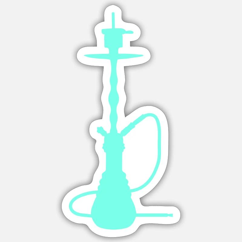 Shisha - Sticker Größe S (10 x 10 cm) - Mattweiß