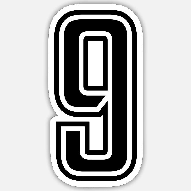 9 - Sticker taille S (10 x 10 cm) - blanc mat
