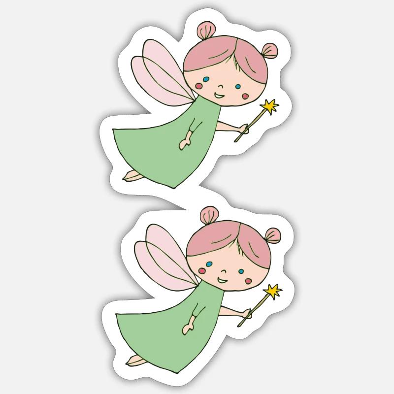 Fee double - Sticker size S (10 x 10 cm) - white matte