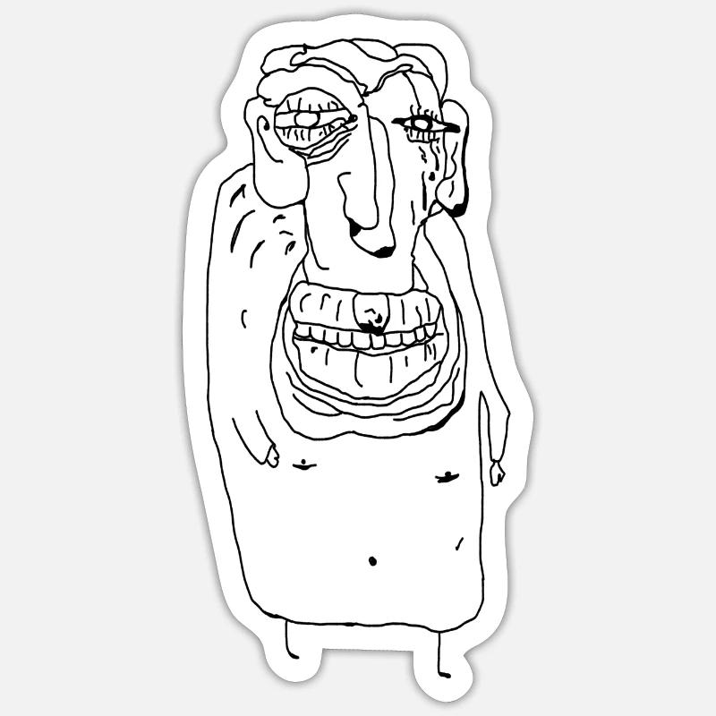 Gilbert - Sticker taille S (10 x 10 cm) - blanc mat