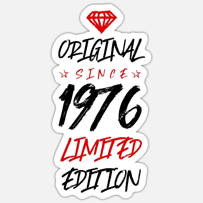 1976 Édition limitée - Sticker taille S (10 x 10 cm) - blanc mat