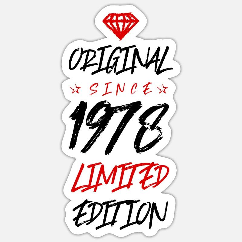 1978 Édition limitée - Sticker taille S (10 x 10 cm) - blanc mat
