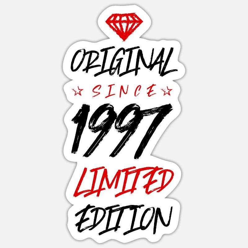 1997 Édition limitée - Sticker taille S (10 x 10 cm) - blanc mat