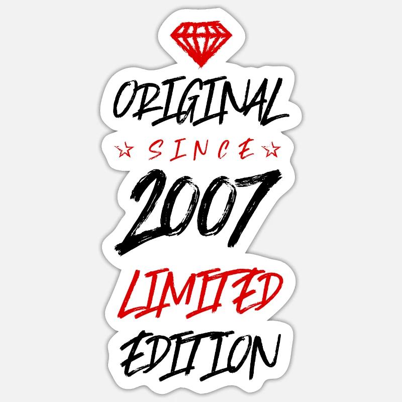2007 Édition limitée - Sticker taille S (10 x 10 cm) - blanc mat