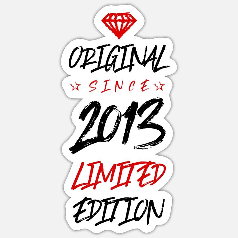 Édition limitée 2013 - Sticker taille S (10 x 10 cm) - blanc mat