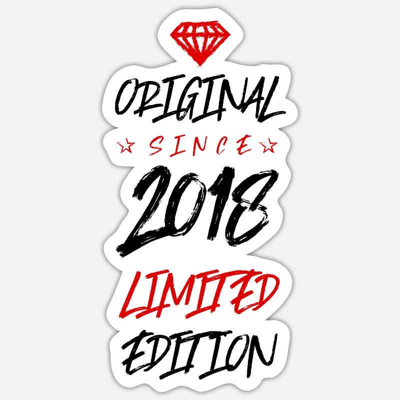 2018 Limited Edition - Sticker size S (10 x 10 cm) - white matte