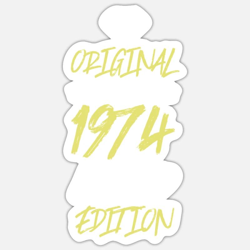 1974 Édition limitée - Sticker taille S (10 x 10 cm) - blanc mat