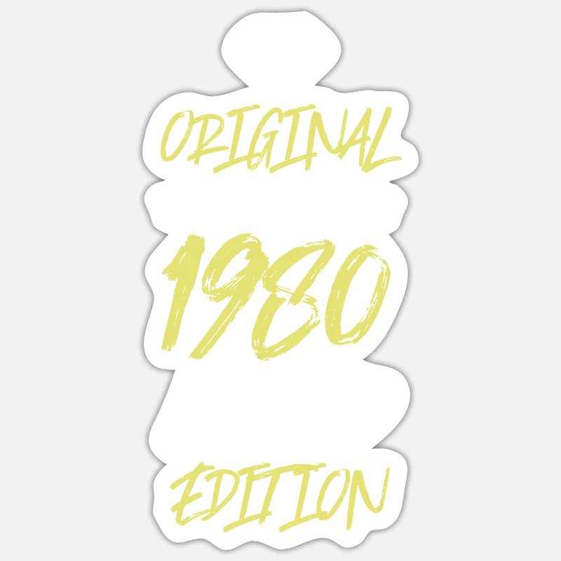 1980 Édition limitée - Sticker taille S (10 x 10 cm) - blanc mat