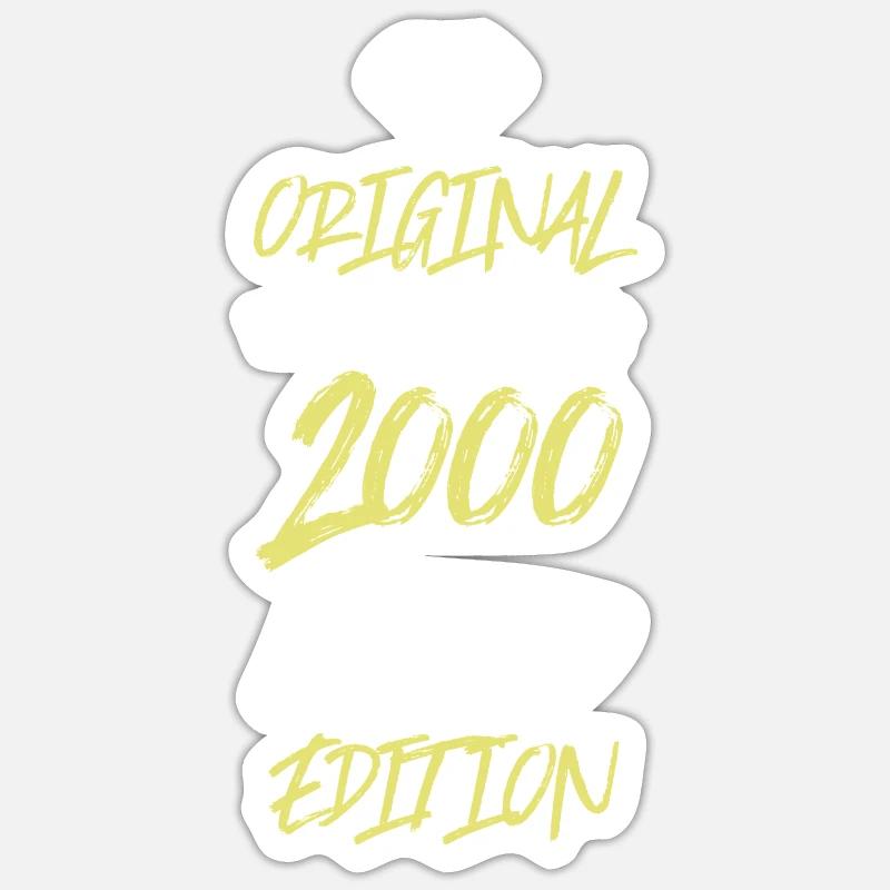 2000 limited edition - Sticker Größe S (10 x 10 cm) - Mattweiß