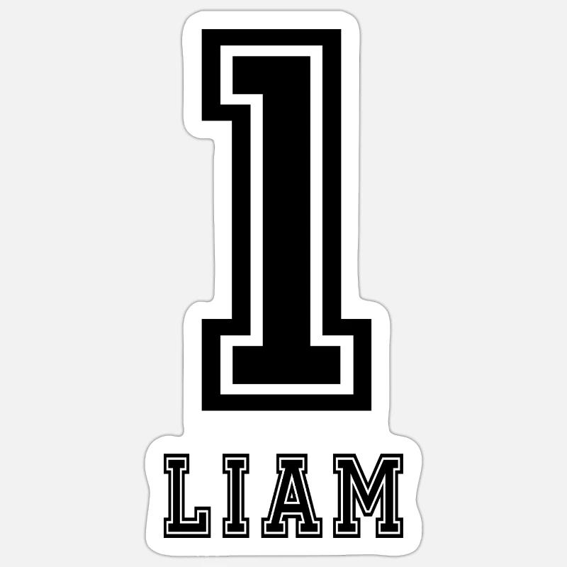 Liam - Sticker Größe S (10 x 10 cm) - Mattweiß