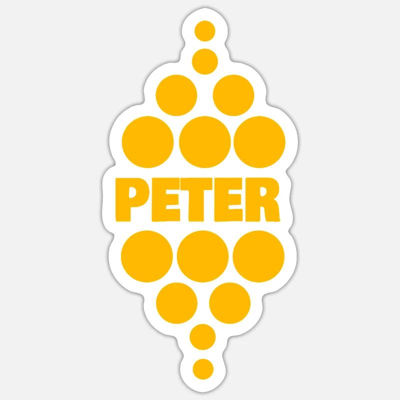 Peter as Peter - Sticker size S (10 x 10 cm) - white matte