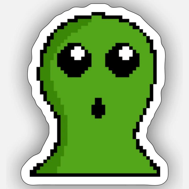BLOB - Sticker Größe S (10 x 10 cm) - Mattweiß