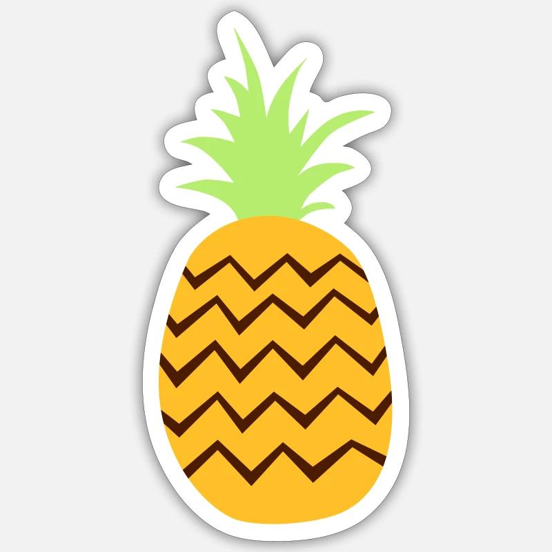 pineapple Sticker size S (10 x 10 cm)