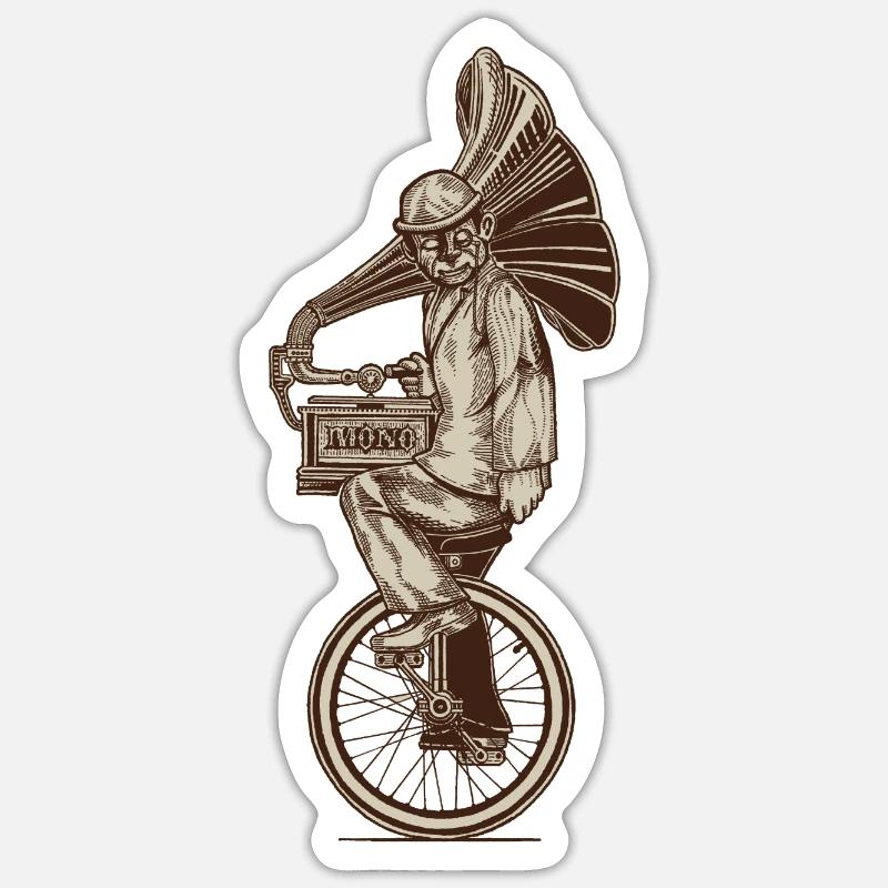 Mono - Farbvariation - Sticker Größe S (10 x 10 cm) - Mattweiß