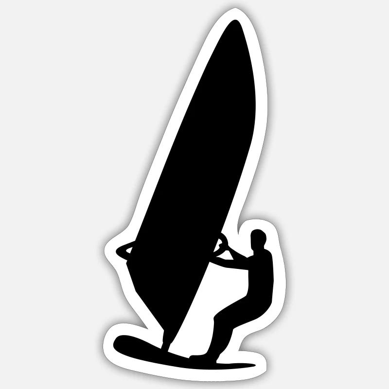 Windsurfing Sticker size S (10 x 10 cm)