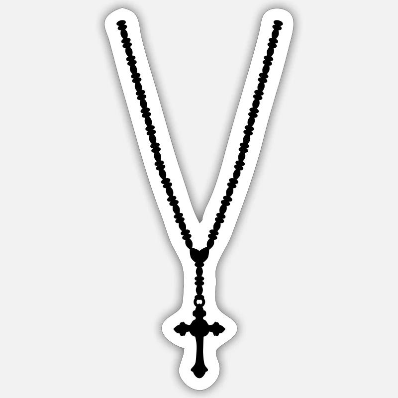 Collier - Sticker taille S (10 x 10 cm) - blanc mat