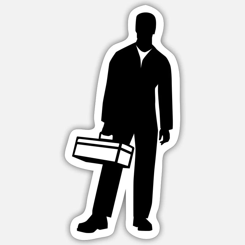 Handwerker Sticker Größe S (10 x 10 cm)