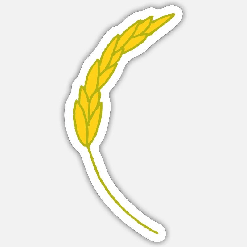 Ähre - Sticker Größe S (10 x 10 cm) - Mattweiß