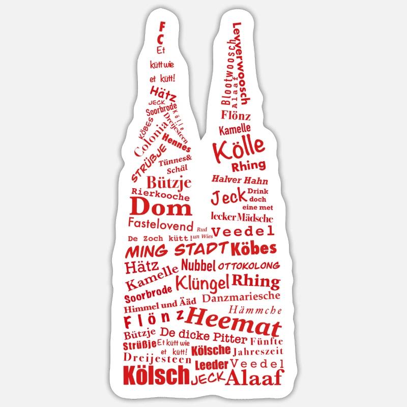 Conception de la cathédrale de Cologne Conception de Cologne Sticker taille S (10 x 10 cm)