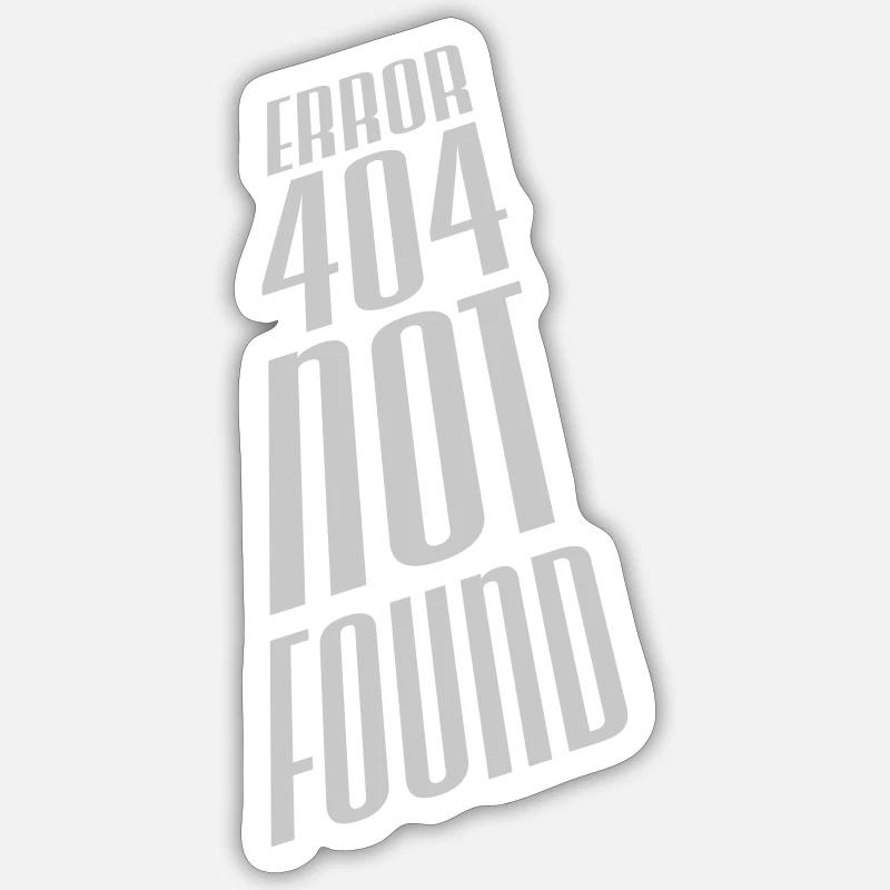 Error 404 not found Sticker Größe S (10 x 10 cm)