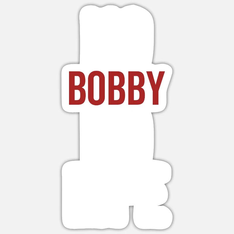 Pas de Bobby Pas de vie Sticker taille S (10 x 10 cm)