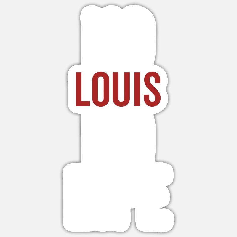 Pas de Louis Pas de vie - Sticker taille S (10 x 10 cm) - blanc mat