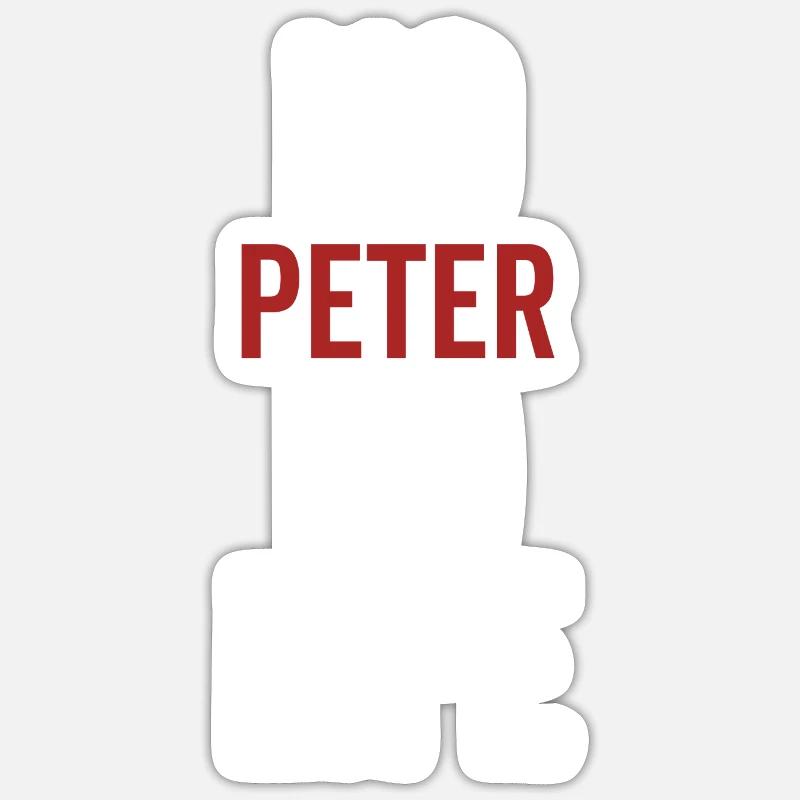 No Peter No Life - Sticker Größe S (10 x 10 cm) - Mattweiß