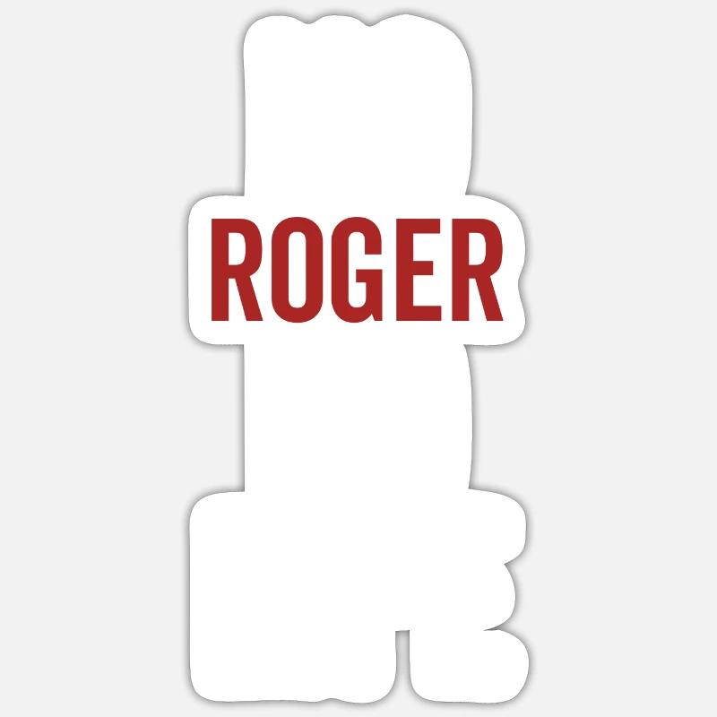Pas de Roger Pas de vie Sticker taille S (10 x 10 cm)