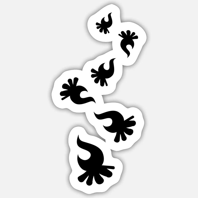 Campfire symbol - Sticker size S (10 x 10 cm) - white matte
