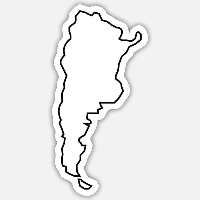 Argentine Aperçu Sticker taille S (10 x 10 cm)
