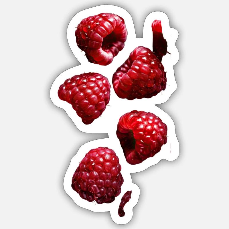 Strawberry work Sticker taille S (10 x 10 cm)