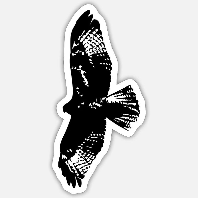 ADLER - Sticker Größe S (10 x 10 cm) - Mattweiß