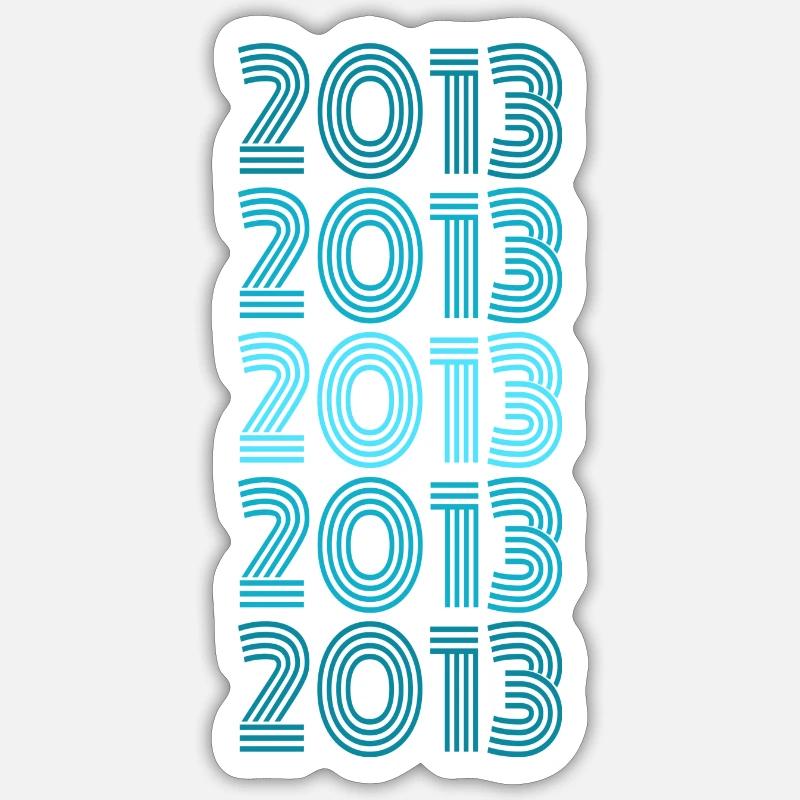 Drôle 2013 - Sticker taille S (10 x 10 cm) - blanc mat