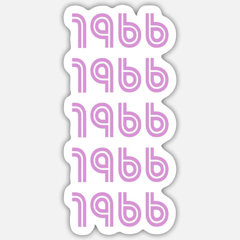 Modèle 1966 - Sticker taille S (10 x 10 cm) - blanc mat