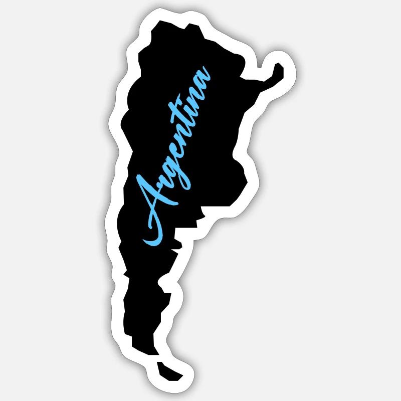 argentinien - Sticker Größe S (10 x 10 cm) - Mattweiß