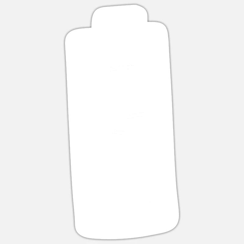 Batterie basse consommation - Sticker taille S (10 x 10 cm) - blanc mat